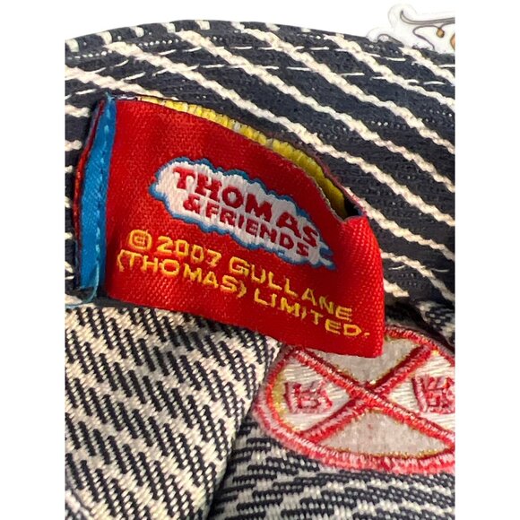 Thomas The Train Conductor Hat For Kids With Stripes & Embroidered Patch READ - Picture 8 of 8